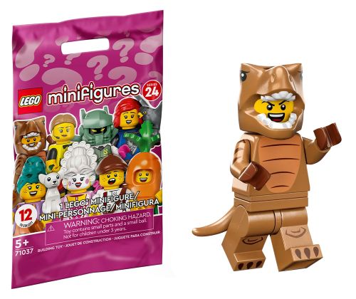 LEGO Minifigures 71037-06 Série 24 - Le fan en costume de T-Rex