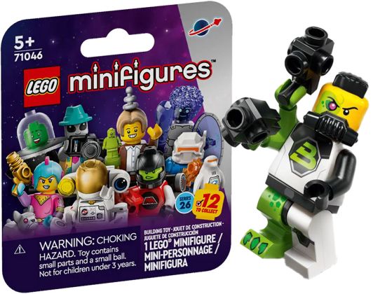 LEGO Minifigures 71046-12 Série 26 - Le mutant Blacktron
