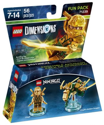LEGO Dimensions 71239 Pack Héros : Gold Ninja