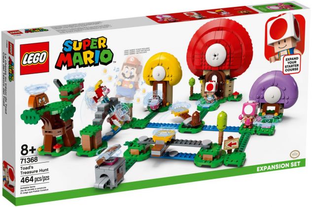 LEGO Super Mario 71368 La chasse au trésor de Toad - Ensemble d'extension