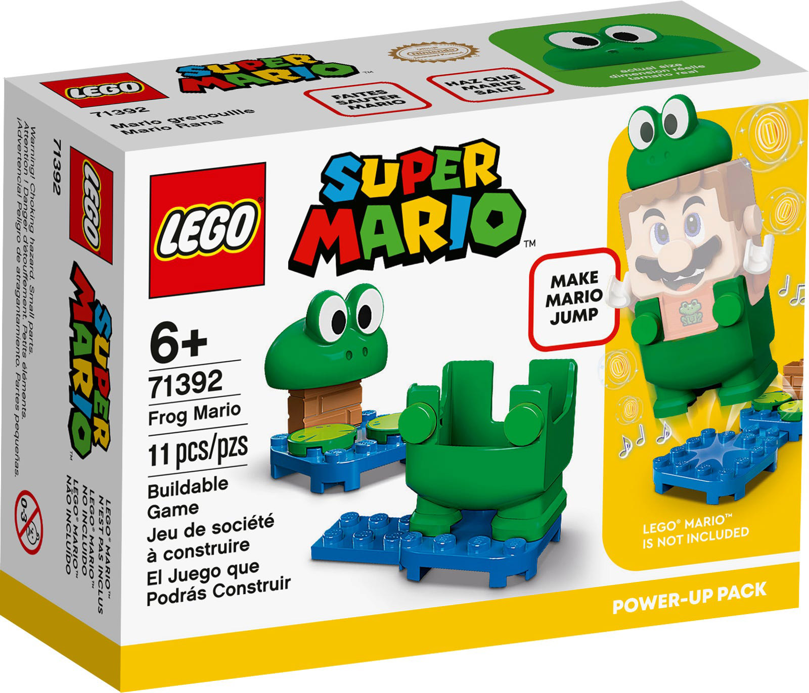 LEGO Super Mario 71392 pas cher, de Puissance Mario grenouille