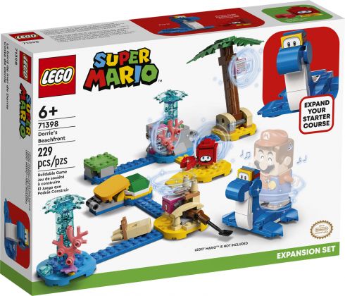 LEGO Super Mario 71398 Ensemble d'extension Le bord de mer de Dorrie