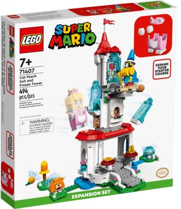 LEGO Super Mario 71407 Ensemble d’extension La Tour gelée et le costume de Peach chat