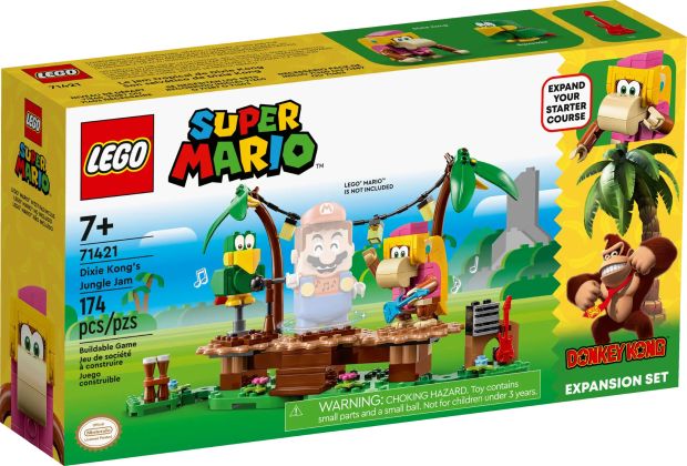 LEGO Super Mario 71421 Ensemble d'extension Concert de Dixie Kong dans la jungle