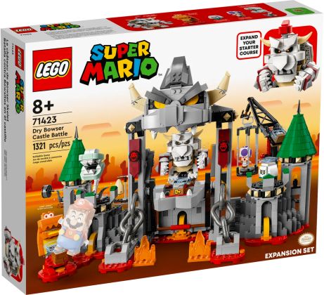 LEGO Super Mario 71423 Ensemble d’extension Bataille au château de Bowser Skelet