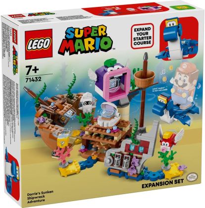 LEGO Super Mario 71432 Ensemble d'extension Aventure dans l'épave engloutie avec Dorrie