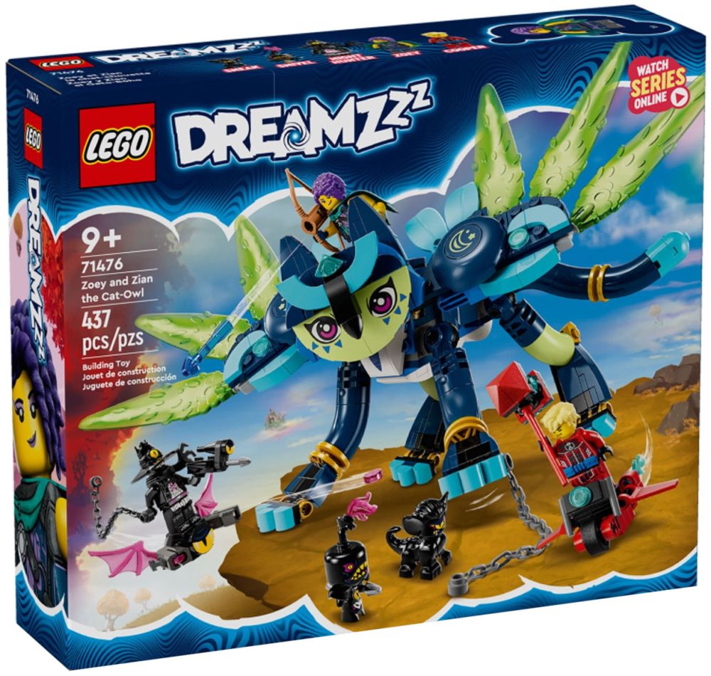 LEGO Dreamzzz 71476 pas cher, Zoey et Zian, le chat-hibou