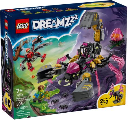 LEGO Dreamzzz 71513 La pelleteuse scorpion des cauchemars