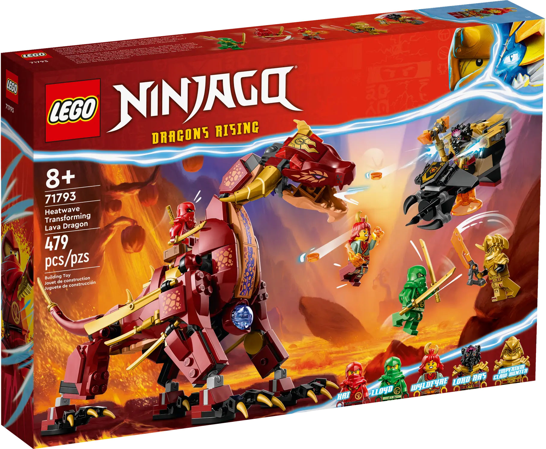 Jouet - LEGO - Ninjago Le salto Spinjitzu : le pouvoir du dragon de Kai -  72 pièces - A partir de 12 ans rouge - Lego