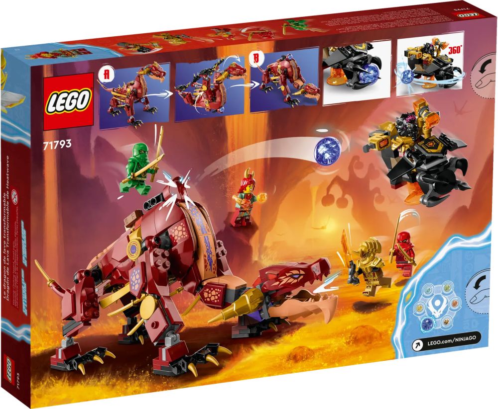 Jouet - LEGO - Ninjago Le salto Spinjitzu : le pouvoir du dragon de Kai -  72 pièces - A partir de 12 ans rouge - Lego