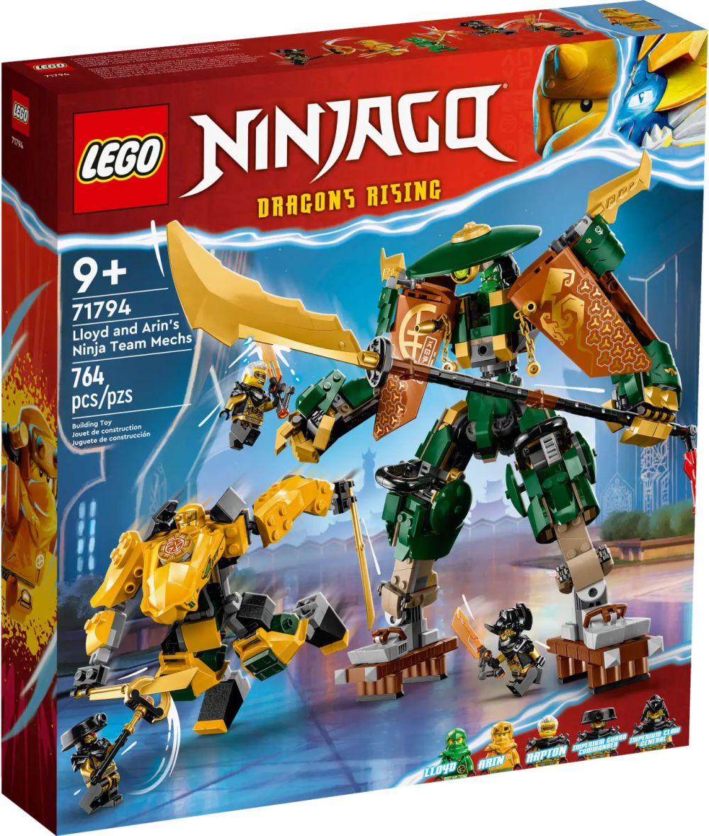 LEGO Ninjago 71794 pas cher, L'équipe de robots des ninjas Lloyd
