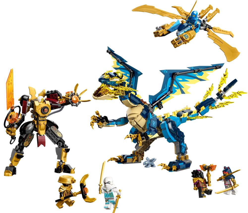LEGO Ninjago 71796 Pas Cher Le Dragon l mentaire Contre Le Robot De L 