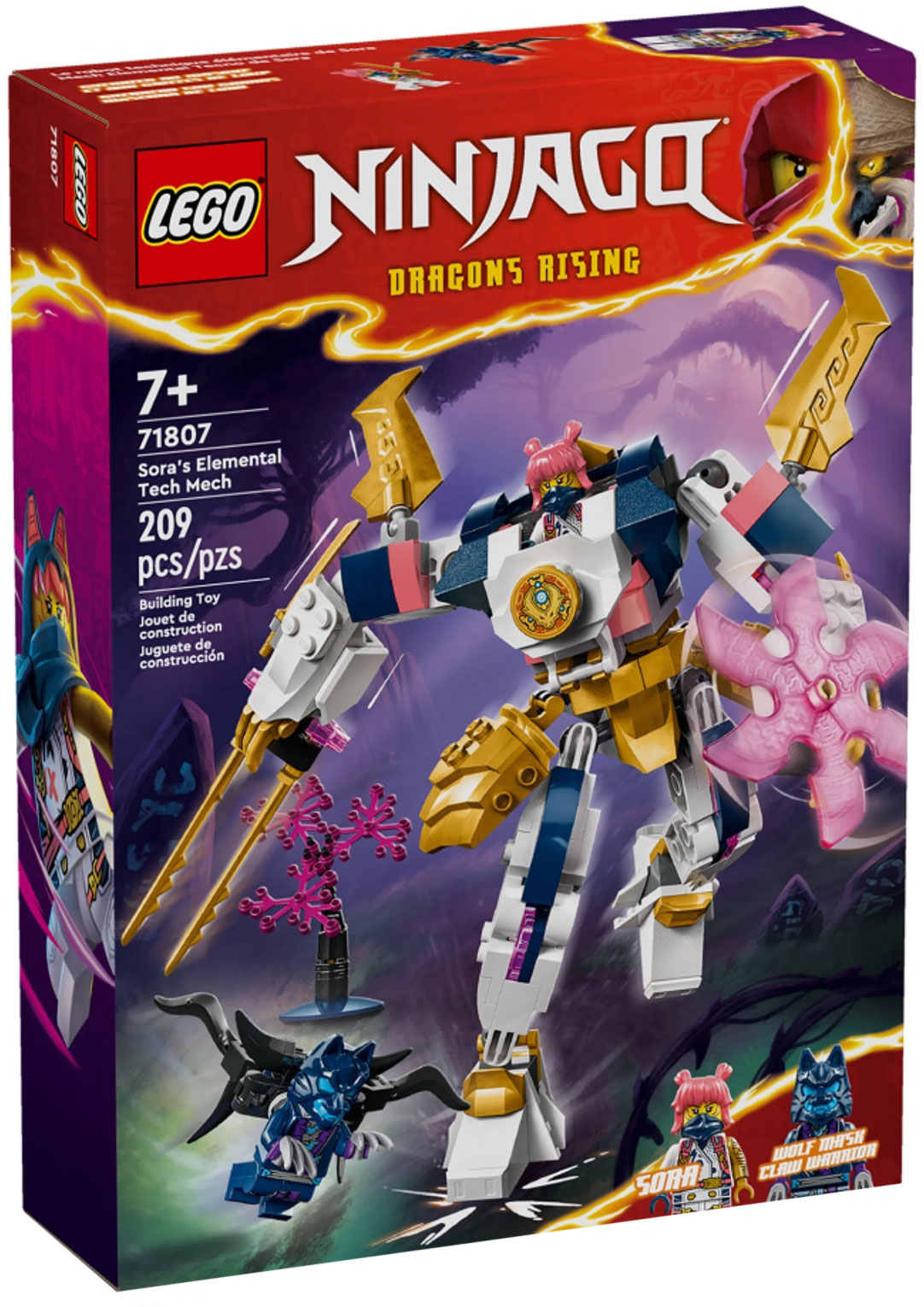 LEGO Ninjago 71807 pas cher Le robot elementaire de la technologie de Sora