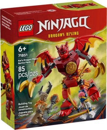 LEGO Ninjago 71851 Pack de combat : le robot dragon de Kai