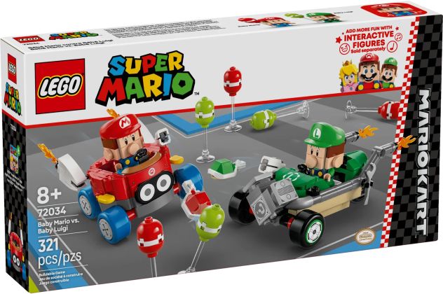 LEGO Super Mario 72034 Mario Kart – Bébé Mario contre Bébé Luigi
