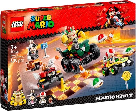 LEGO Super Mario 72058 Mario Kart – Bowser met les gaz