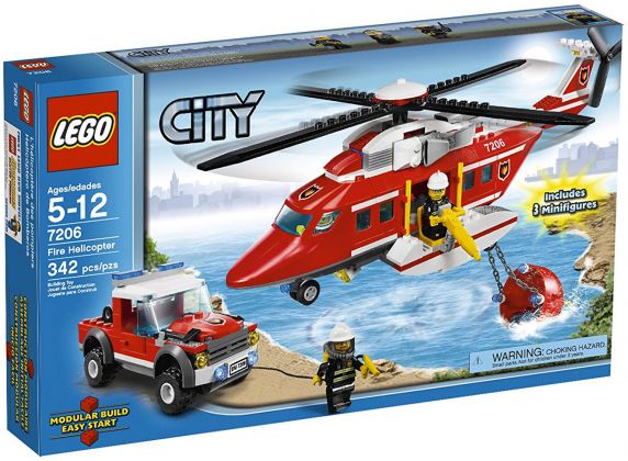 LEGO City 7206 L'hélicoptère des pompiers