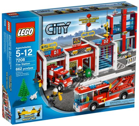 LEGO City 7208 La caserne des pompiers