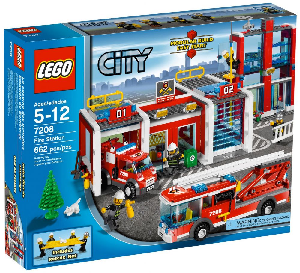 Notice / Instructions de Montage - LEGO - City - 60110 - La caserne des  pompiers