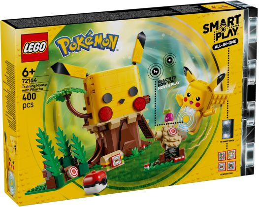 LEGO Pokémon 72164 SMART Play : Pikachu et la cabane d’entraînement