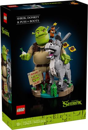 LEGO Icons 72423 Shrek, l’Âne et le Chat Potté