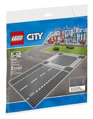 LEGO City 7280 Plaques de route - Ligne droite et carrefour