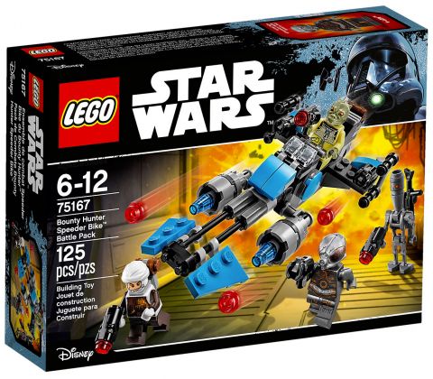 LEGO Star Wars 75167 Pack de combat la moto speeder du Bounty Hunter