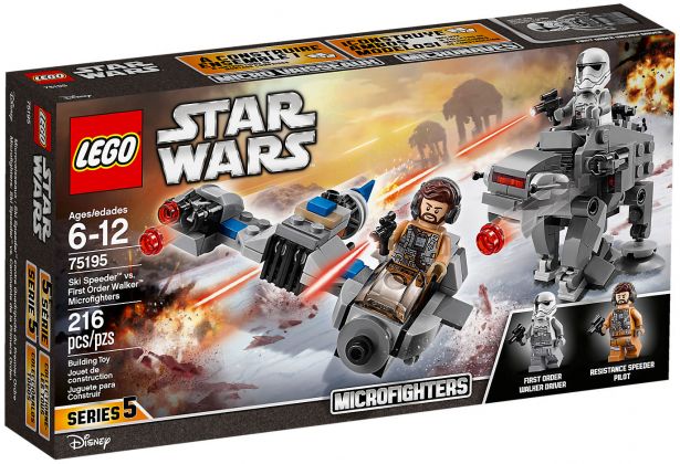 LEGO Star Wars 75195 Microfighter Ski Speeder vs. Quadripode du Premier Ordre