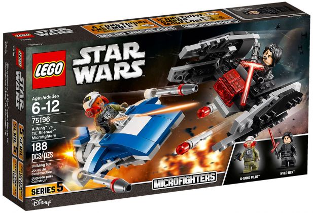 LEGO Star Wars 75196 Microfighter A-Wing vs. Silencer TIE