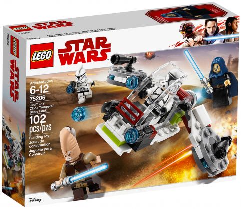 LEGO Star Wars 75206 Pack de combat des Jedi et des Clone Troopers