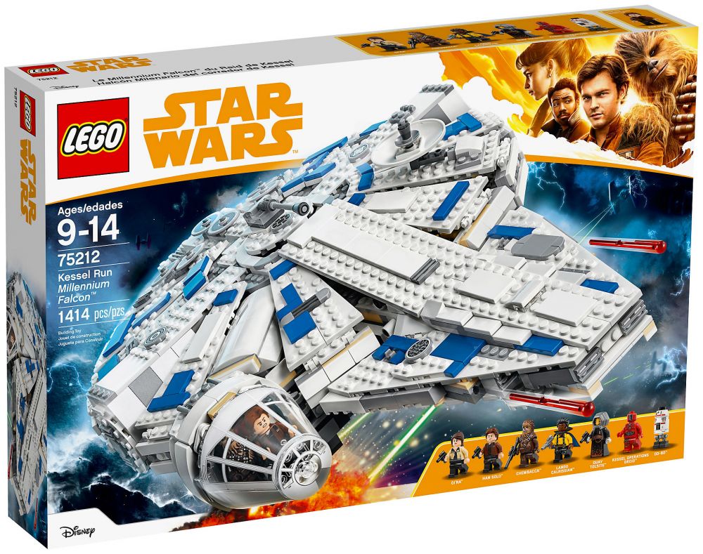 vaisseau lego star wars faucon millenium