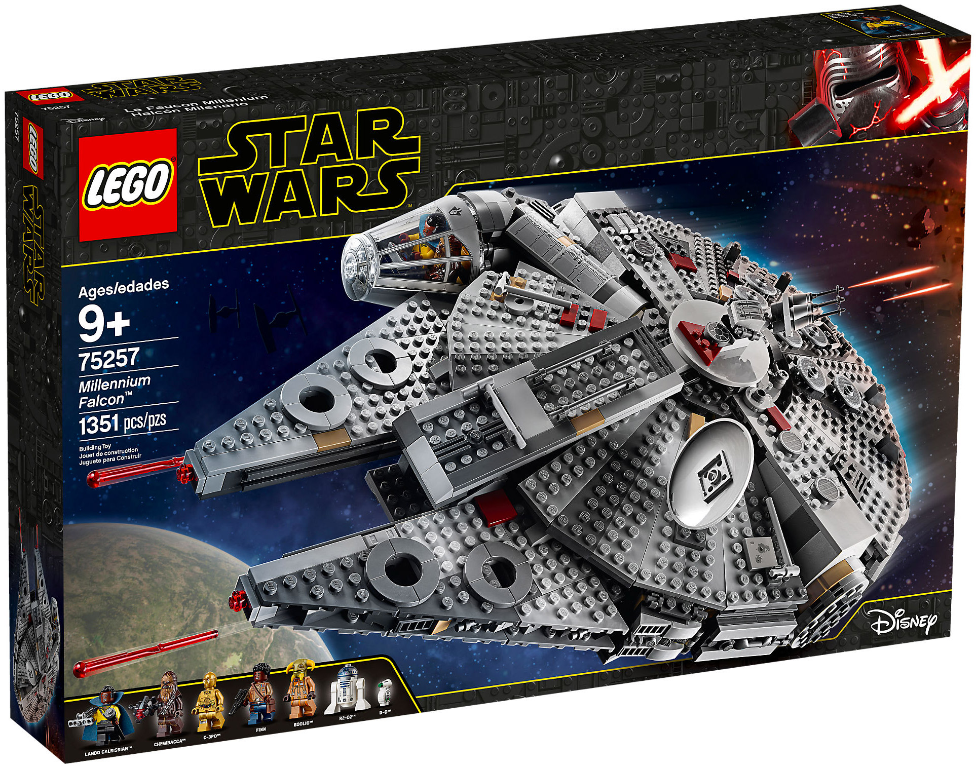 vaisseau lego star wars faucon millenium