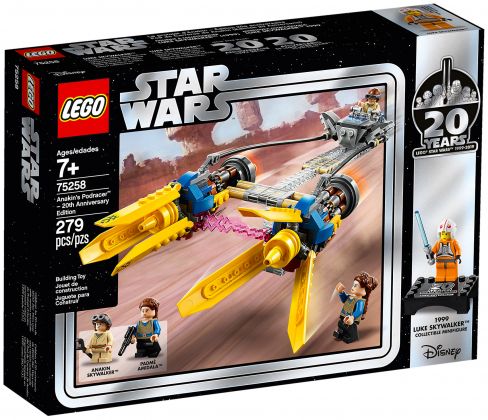 LEGO Star Wars 75258 Le Podracer d'Anakin – Édition 20ème anniversaire