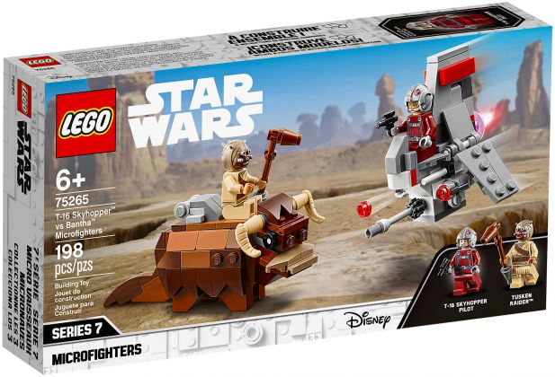 LEGO Star Wars 75265 Le combat des Microfighters : T-16 Skyhopper contre Bantha