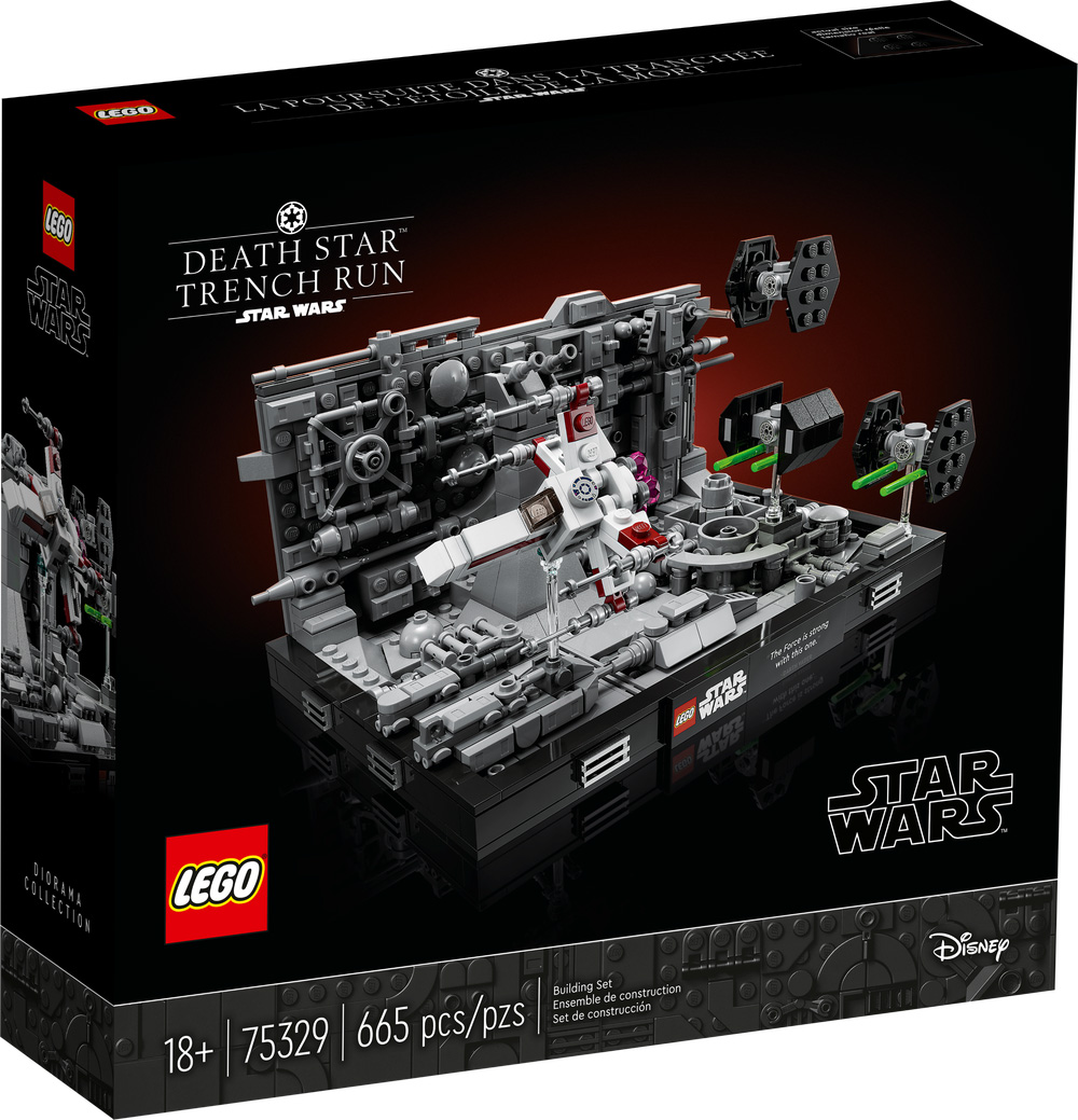 Nouveau LEGO Star Wars 75329 : Diorama de la poursuite dans les tranchées de l’Étoile de la Mort