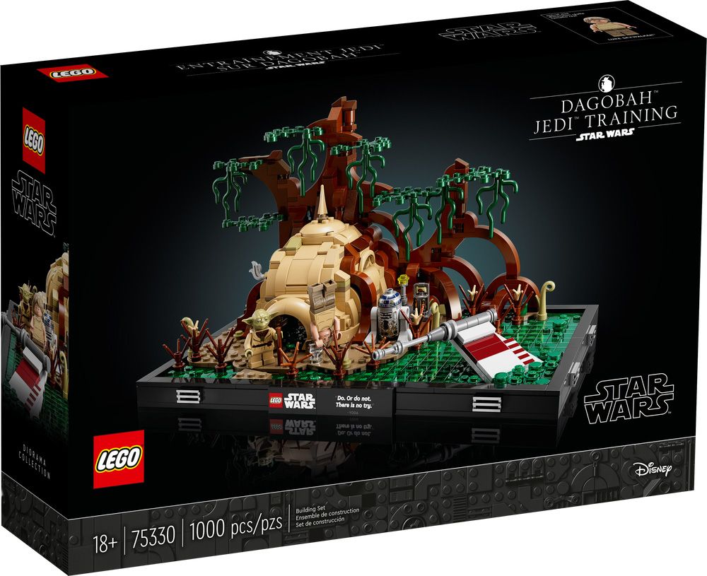 LEGO Star Wars 75330 pas cher, Diorama de l'entraînement Jedi sur Dagobah