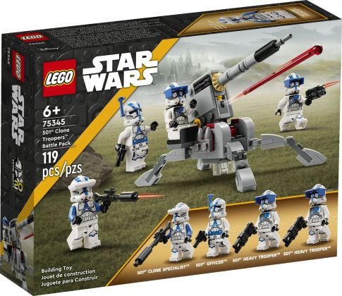 LEGO Star Wars 75345 Pack de combat des Clone Troopers de la 501ème légion