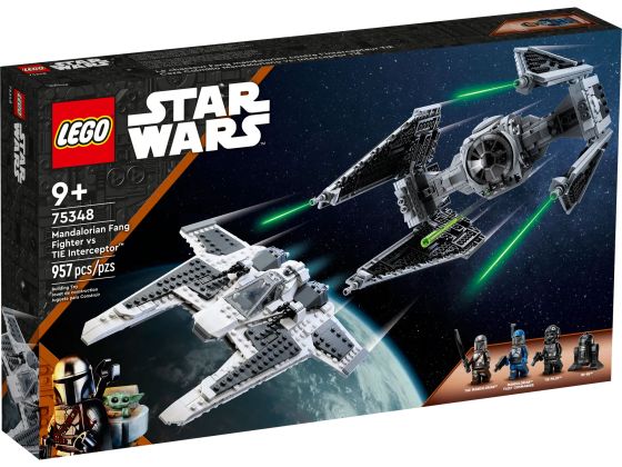 LEGO Star Wars 75348 Le chasseur Fang Mandalorien contre le TIE Interceptor