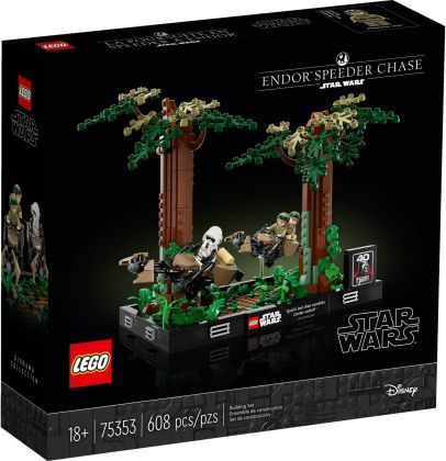 LEGO Star Wars 75353 Diorama de la course-poursuite en speeder sur Endor