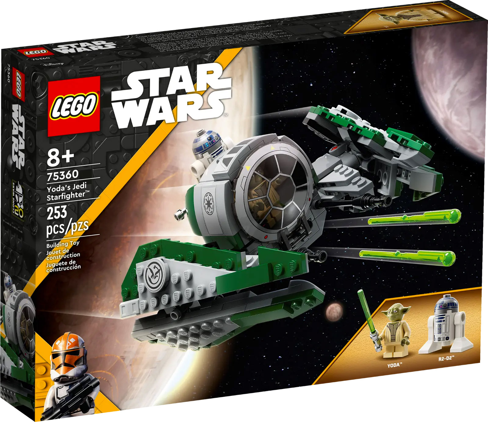 LEGO 75358 Star Wars Le Temple Jedi de Tenoo, avec Maître Yoda