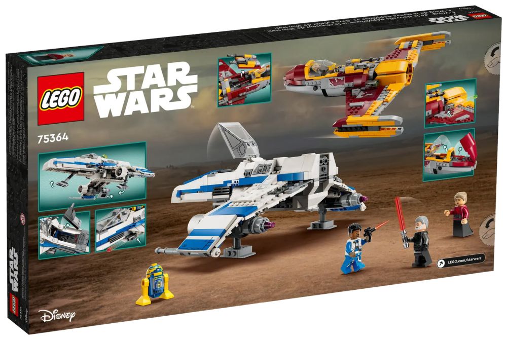 LEGO Star Wars 75364 pas cher, L'E-wing de la Nouvelle République