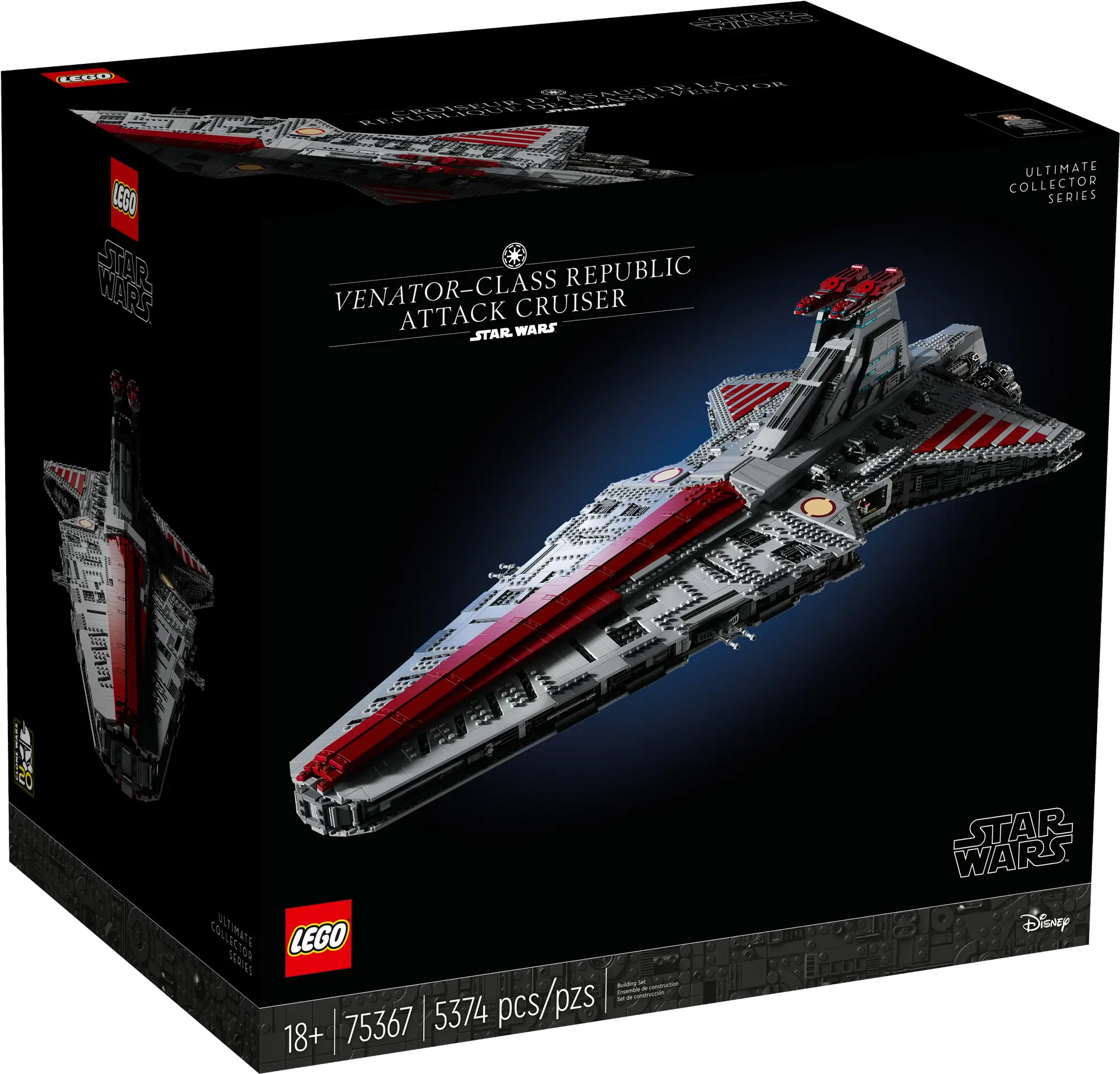 LEGO Star Wars 75367 pas cher, Le croiseur d’assaut de classe Venator