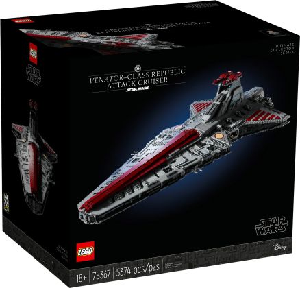LEGO Star Wars 75367 Le croiseur d’assaut de classe Venator de la République UCS