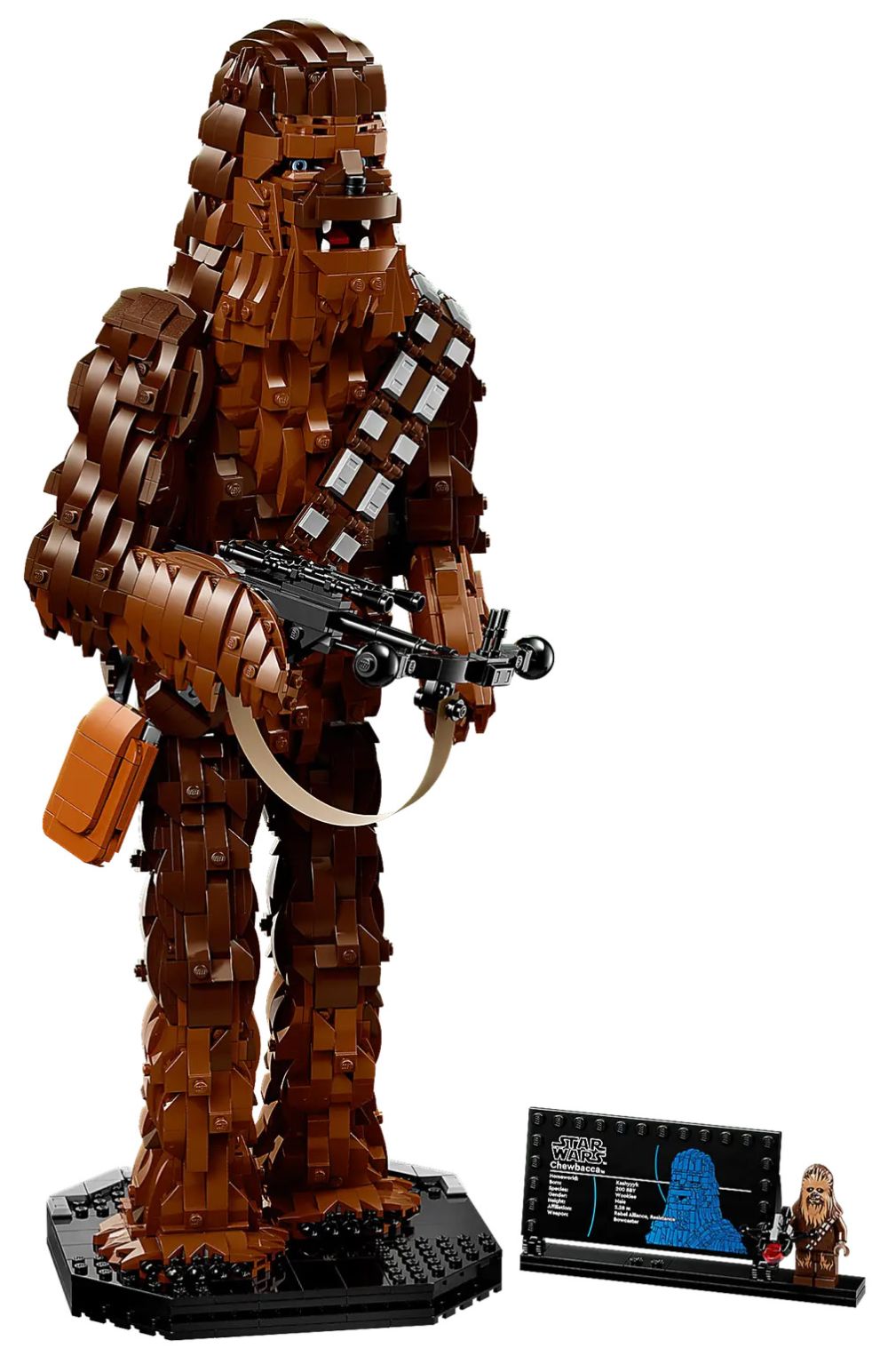 LEGO 75371 Star Wars Chewbacca, Figurine Wookiee avec Arbalète,  Minifigurine et Plaque Descriptive, Retour du Jedi 40ème Anniversaire  Maquette pour Adultes, Cadeau pour Hommes, Femmes de Noël : : Jeux  et Jouets