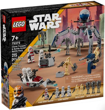 LEGO Star Wars 75372 Pack de combat des Clone Troopers et Droïdes de combat