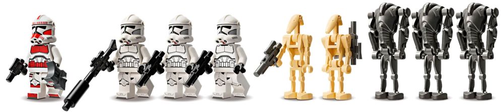 LEGO Star Wars 75372 pas cher, Pack de combat des Clone Troopers