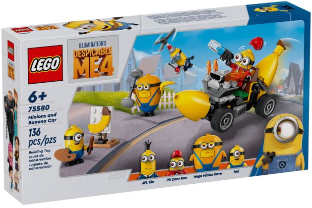 LEGO Moi, Moche et Méchant 75580 Les Minions et la voiture-banane