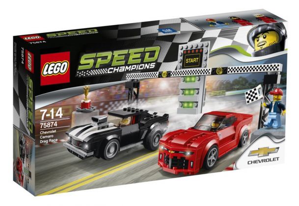 LEGO Speed Champions 75874  La course des Chevrolet Camaro