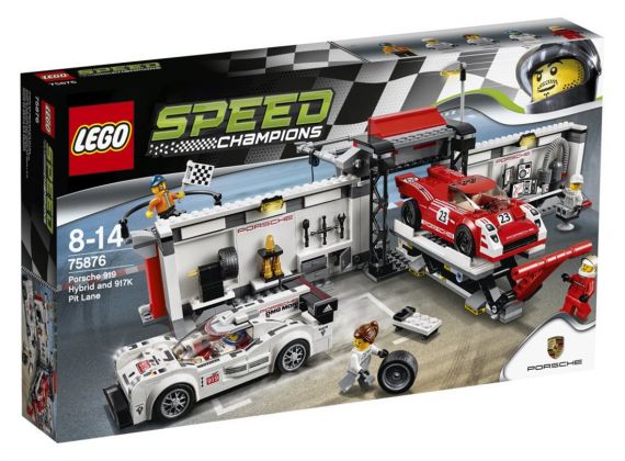 LEGO Speed Champions 75876 Le poste de ravitaillement des Porsche 919 Hybride et 917K