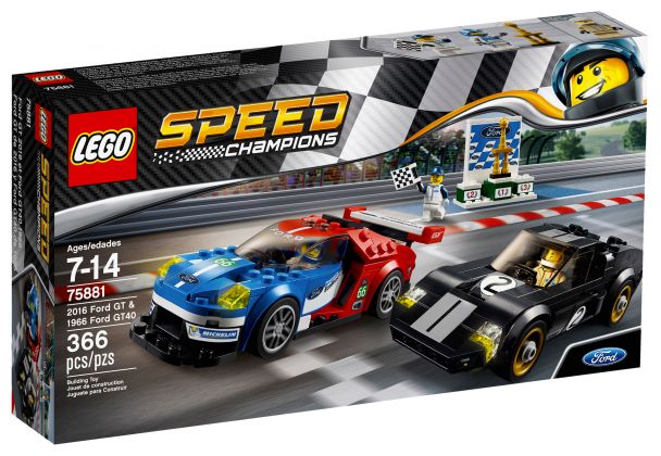 LEGO Speed Champions 75881 2016 Ford GT & 1966 Ford GT40